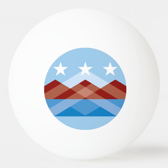 Flag of Peoria, Arizona Ping Pong Ball (Front)