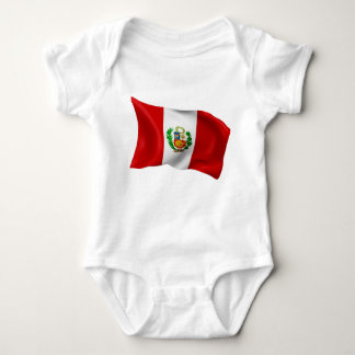 Flag of Peru Baby Bodysuit
