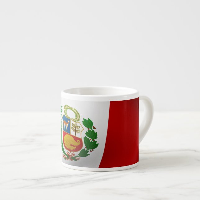 Flag of Peru Espresso Cup (Front Right)