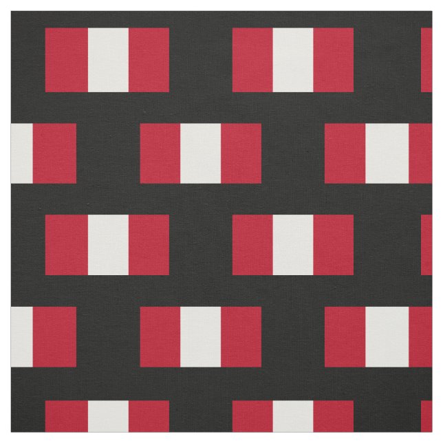 Flag of Peru Fabric (Swatch)
