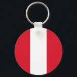 Flag of Peru Key Ring<br><div class="desc">Flag of Peru</div>