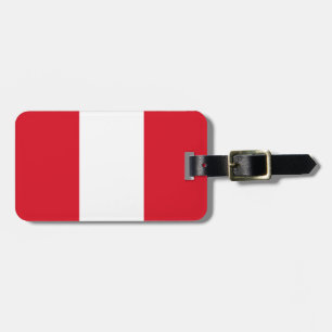 Flag of Peru Luggage Tag