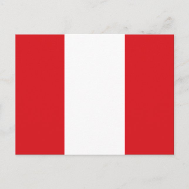 Flag of Peru Postcard (Front)