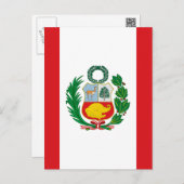Flag of Peru Postcard (Front/Back)