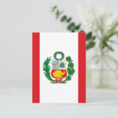Flag of Peru Postcard (Standing Front)