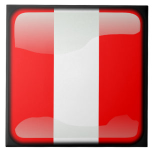 Flag of Peru Tile