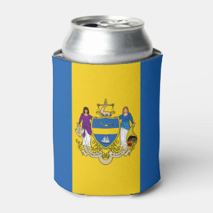 Flag of Philadelphia, Pennsylvania Can Cooler