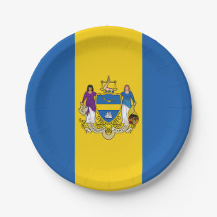 Flag of Philadelphia, Pennsylvania Paper Plate