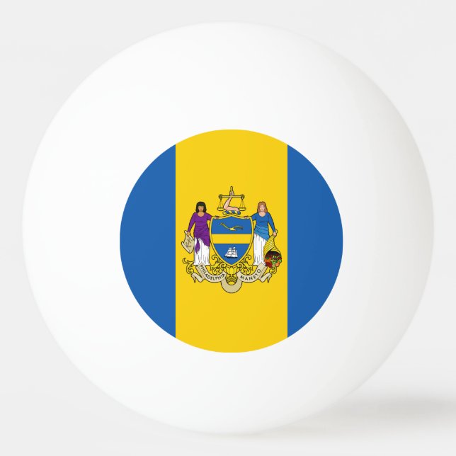 Flag of Philadelphia, Pennsylvania Ping-Pong Ball (Front)
