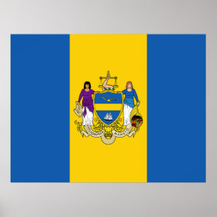 Flag of Philadelphia, Pennsylvania Poster