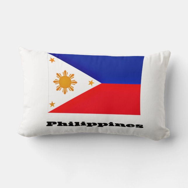 Flag of Philippines, archipelago, Lumbar Cushion (Back)