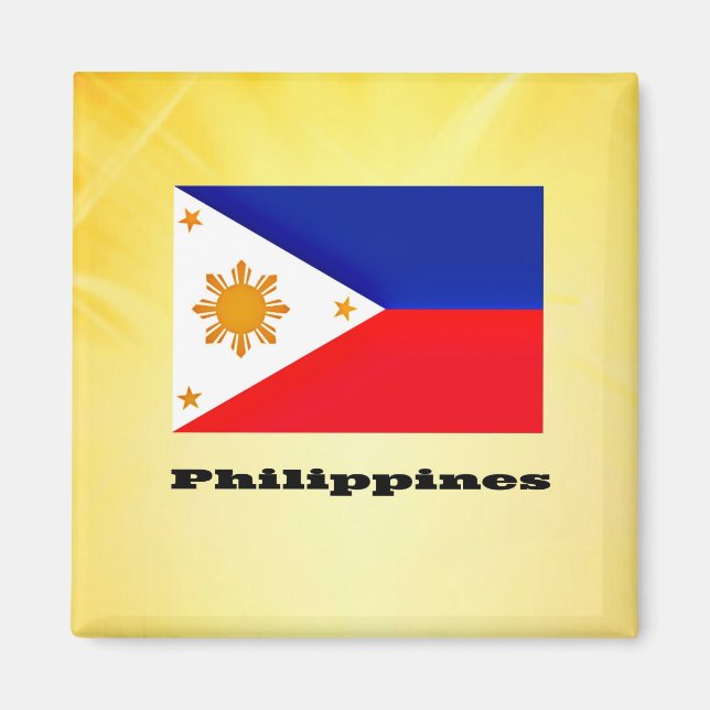 Flag of Philippines, archipelago, Magnet (Front)