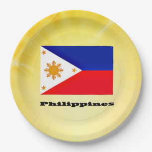 Flag of Philippines Paper Plate