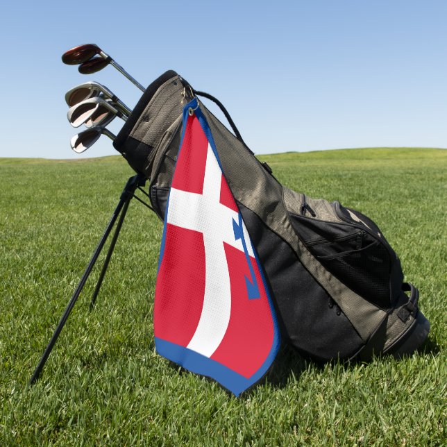 Flag of Piemonte (Italy) Golf Towel (Green)