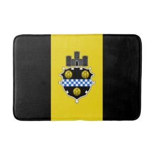 Flag of Pittsburgh, Pennsylvania Bathroom Mat