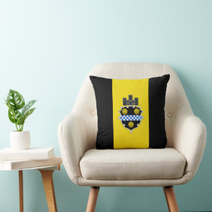 Flag of Pittsburgh Pennsylvania Cushion