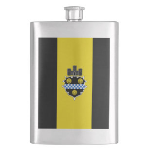 Flag of Pittsburgh, Pennsylvania Hip Flask