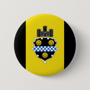 Flag of Pittsburgh, Pennsylvania Pinback Button