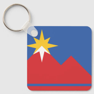Flag of Pocatello, Idaho Key Ring