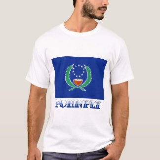 Flag of Pohnpei, with name T-Shirt