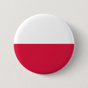 Flag of Poland 6 Cm Round Badge
