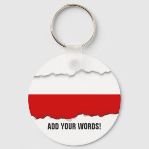 Flag of Poland Key Ring