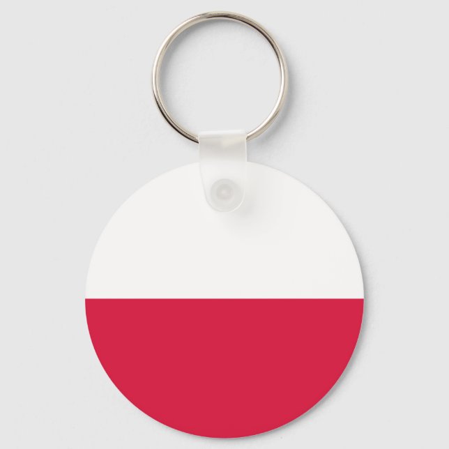 Flag of Poland Key Ring (Front)