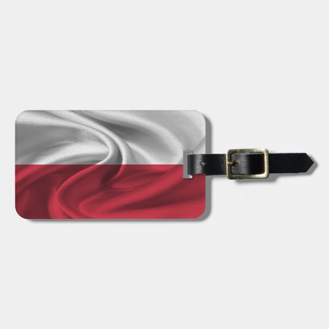 Flag Of Poland Luggage Tag (Front Horizontal)