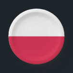 Flag of Poland Paper Plates<br><div class="desc">Flag of Poland Paper Plates</div>