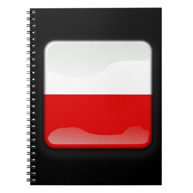 Flag of Poland Spiral Notebook (Front)