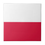 Flag of Poland Tile<br><div class="desc">Flag of Poland - Flaga Rzeczypospolitej Polskiej - Flaga Polski</div>