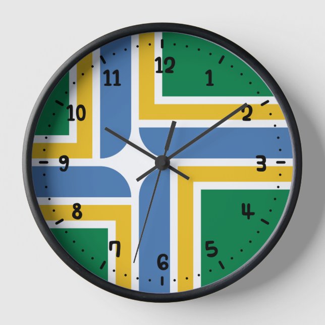 Flag of Portland, Oregon Clock (Front)