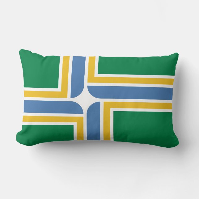 Flag of Portland, Oregon Lumbar Pillow (Front)