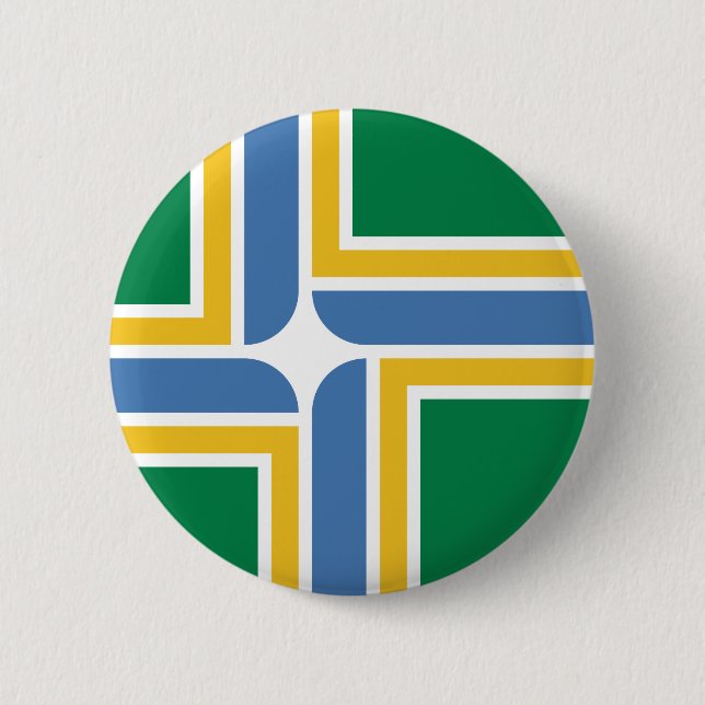 Flag of Portland, Oregon Pinback Button (Front)