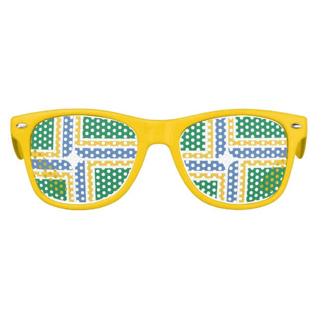 Flag of Portland, Oregon Retro Sunglasses (Front)