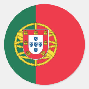 Flag of Portugal Classic Round Sticker