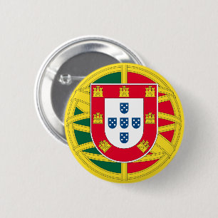 Flag of Portugal for National Day celebration 6 Cm Round Badge
