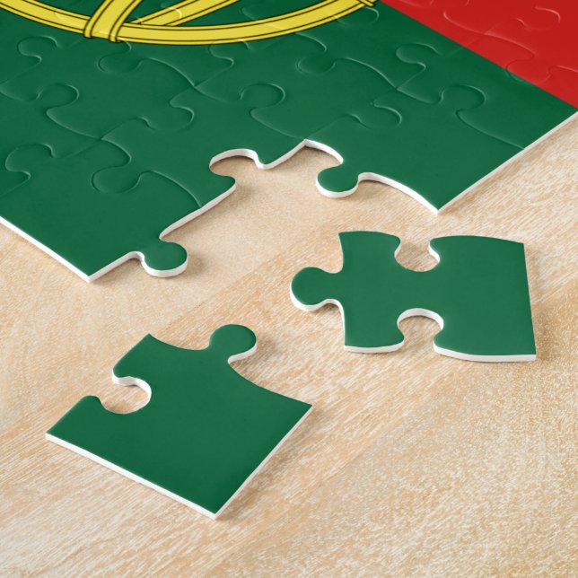 Flag of Portugal Jigsaw Puzzle (Side)