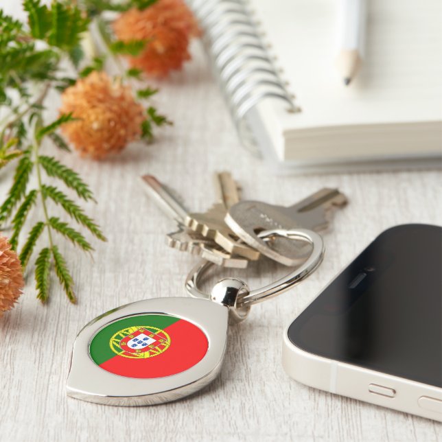 Flag of Portugal Key Ring (Side)
