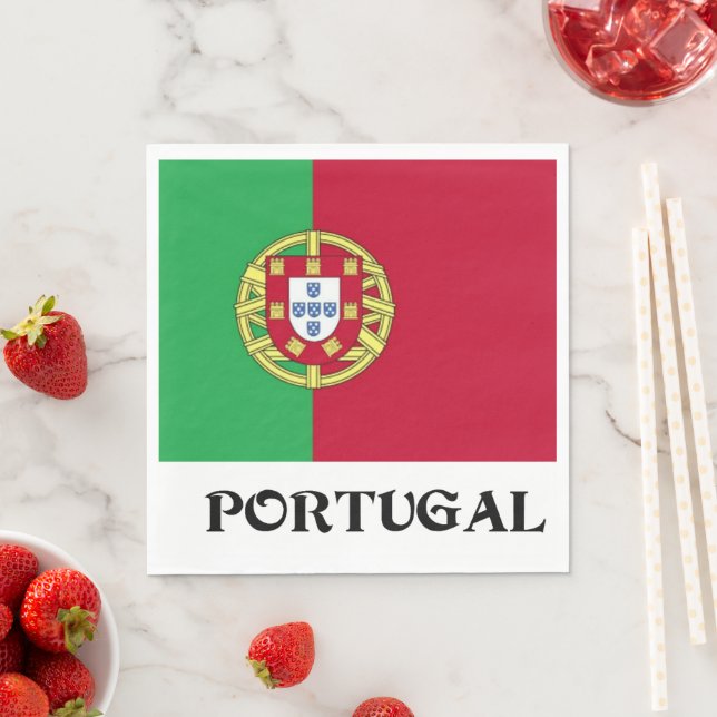 Flag of Portugal Napkin (Insitu)