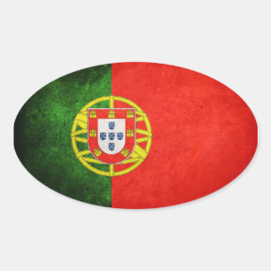Flag of Portugal Oval Sticker