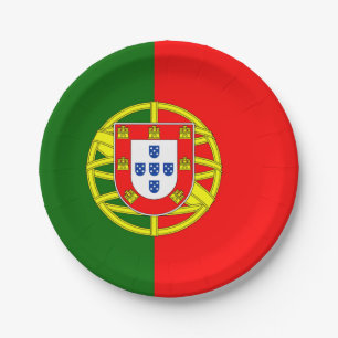 Flag of Portugal Paper Plates