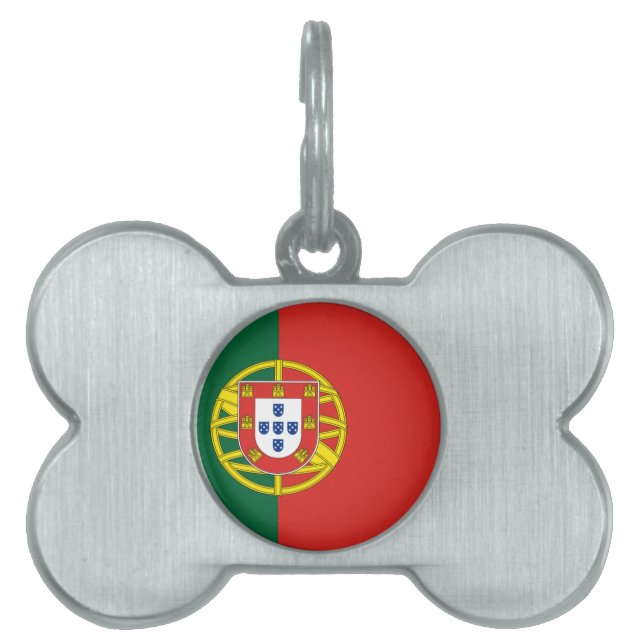 Flag of Portugal Pet ID Tag (Front)