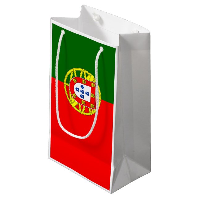 Flag of Portugal Small Gift Bag (Front Angled)