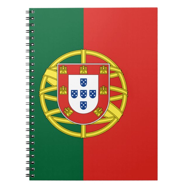 Flag of Portugal Spiral Notebook (Front)