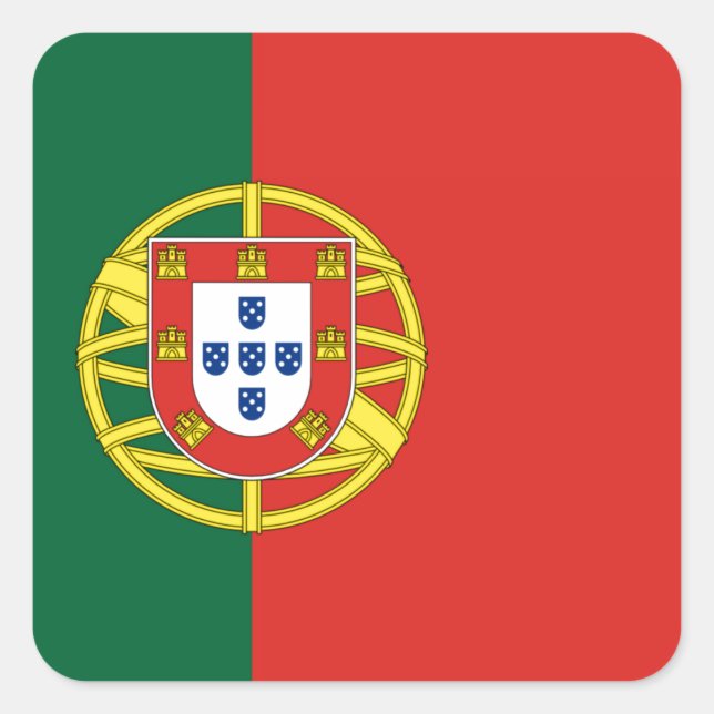 Flag of Portugal Square Sticker (Front)
