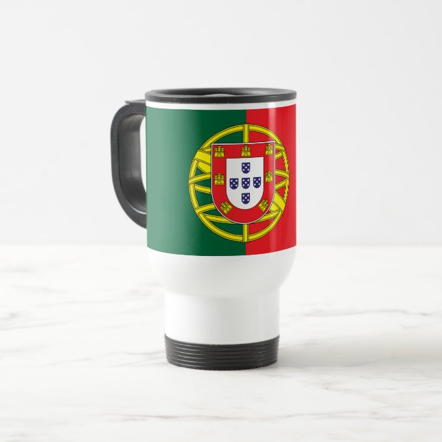 Flag of Portugal Travel Mug (Front Left)
