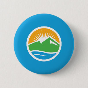 Flag of Provo, Utah 6 Cm Round Badge