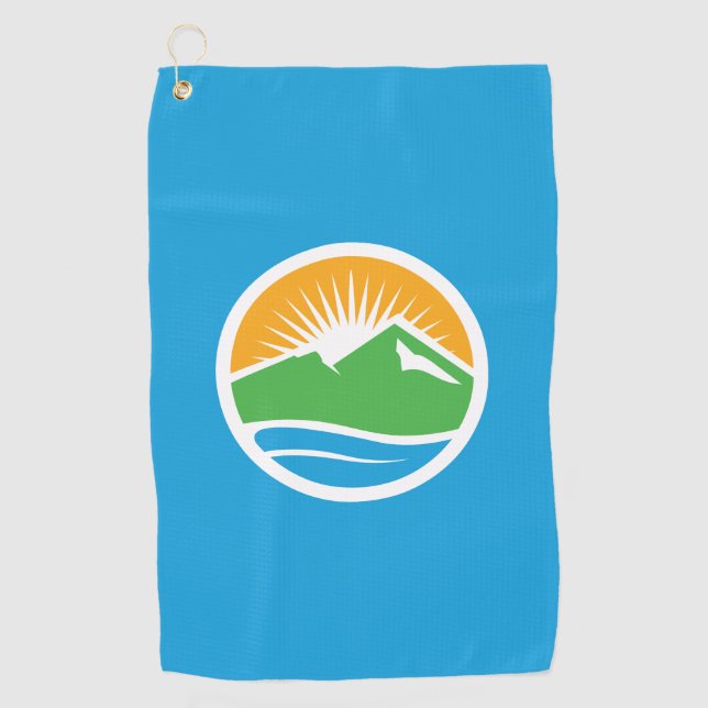 Flag of Provo, Utah Golf Towel (Front)