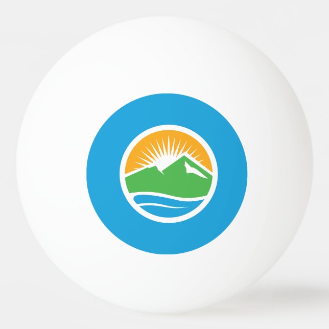 Flag of Provo, Utah Ping Pong Ball (Front)